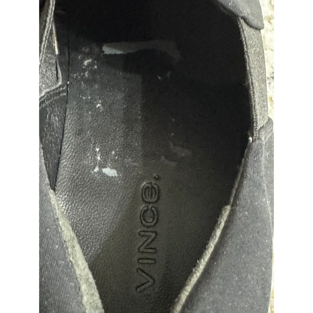 Vince Warren Black Neoprene Platform Slip On Sneakers Womens 6.5‎ EUR 36.5